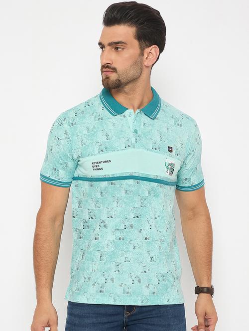 men short sleeves printed polo t-shirt - 21743263 - Very Small Image - 1