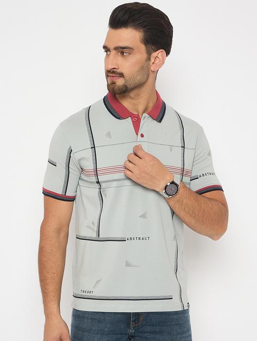 men short sleeves printed polo t-shirt - 21743265 - Very Small Image - 1