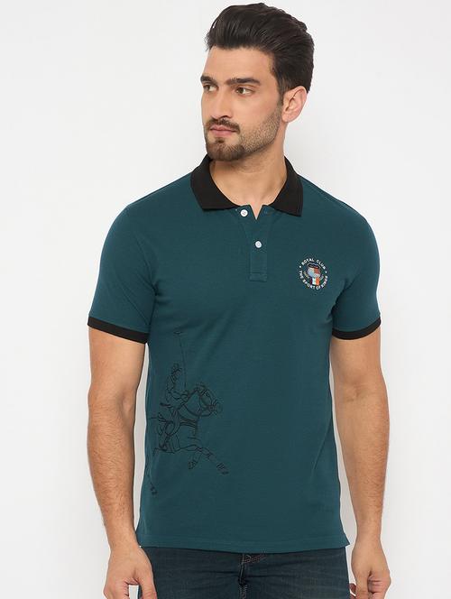 men short sleeves printed polo t-shirt - 21743280 - Very Small Image - 1