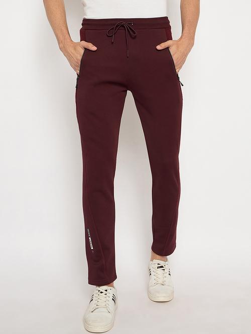 men solid mid rise track pant - 21743287 - Very Small Image - 1