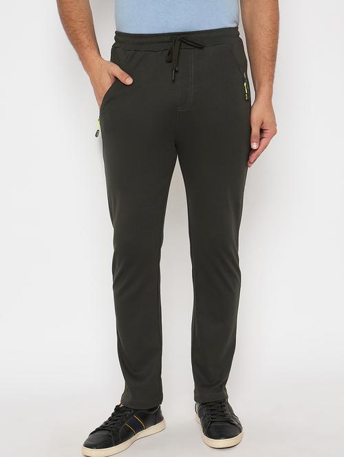 men solid mid rise track pant - 21743289 - Very Small Image - 1