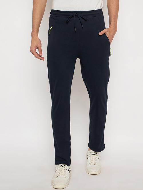 men solid mid rise track pant - 21743290 - Very Small Image - 1
