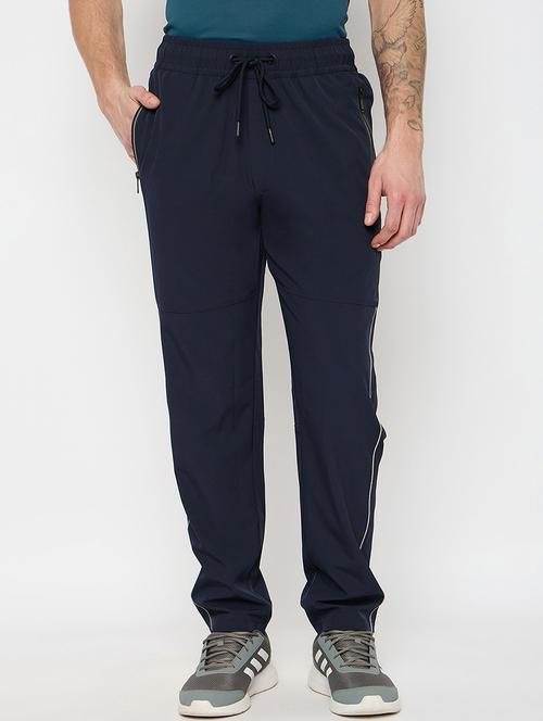 men solid mid rise track pant - 21743299 - Very Small Image - 1