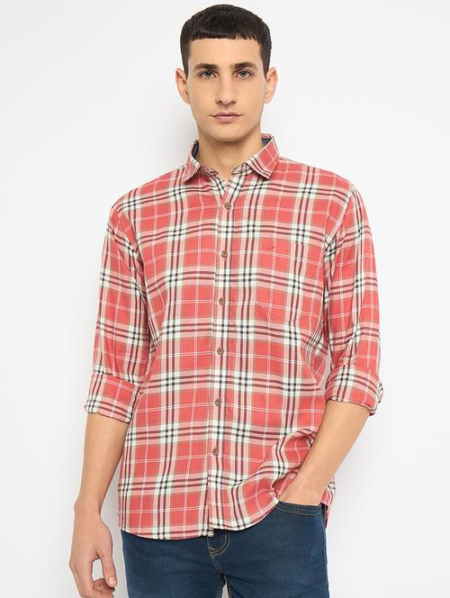 men long sleeves checkered casual shirt - 21743355 - Very Small Image - 1