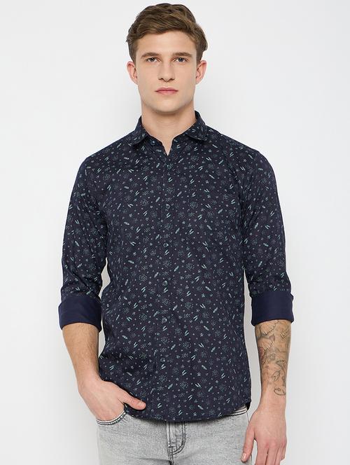 men long sleeves printed casual shirt - 21743372 - Very Small Image - 1