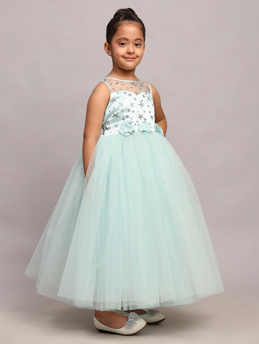 girls embellished round neck party wear frock - 21743528 - Zoom Image - 1