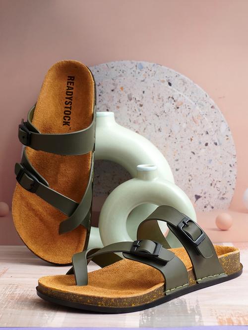 men solid slip on sandal - 21743545 - Very Small Image - 1