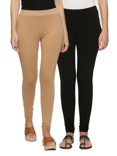 women pack of 2 solid leggings - 21743670 - Very Small Image - 1