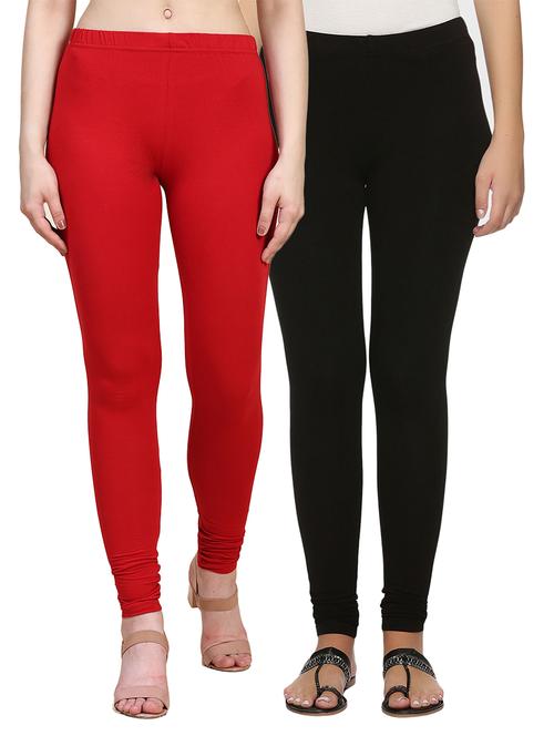women pack of 2 solid leggings - 21743672 - Very Small Image - 1