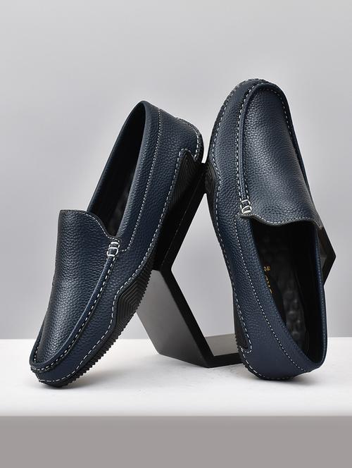 men blue slip on loafers - 21743904 - Very Small Image - 1
