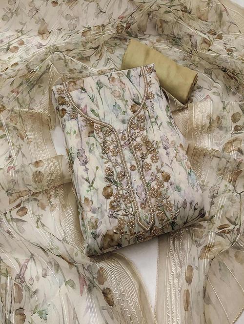 women printed unstitched suit set with dupatta - 21744007 - Very Small Image - 1