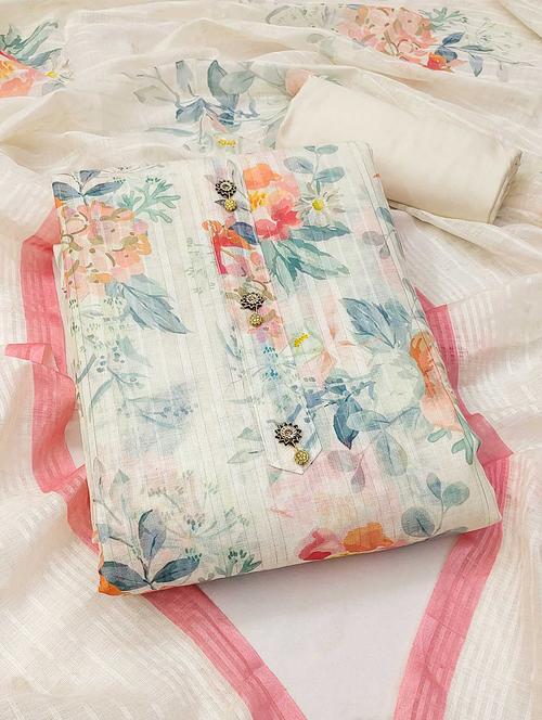 women printed unstitched suit set with dupatta - 21744048 - Very Small Image - 1