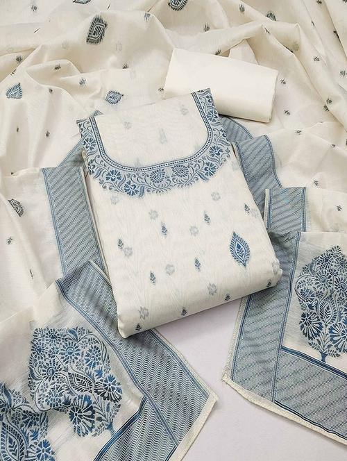 women self design unstitched suit set with dupatta - 21744049 - Very Small Image - 1