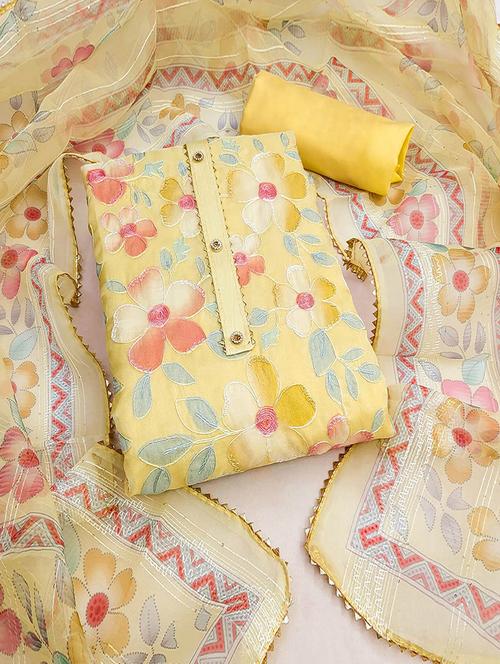 women printed unstitched suit set with dupatta - 21744095 - Very Small Image - 1