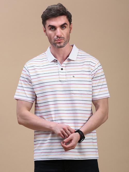 white cotton blend plain tshirt - 21746592 - Very Small Image - 1