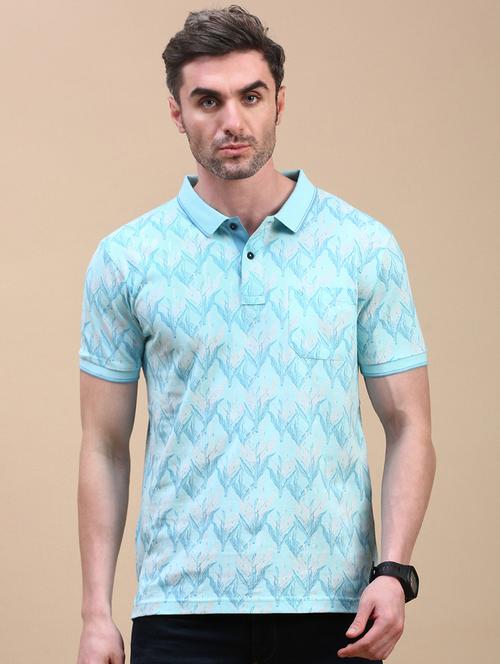 men short sleeves printed polo t-shirt - 21746599 - Very Small Image - 1