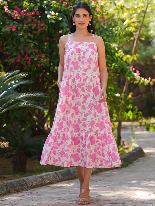 women floral printed tiered dress  - 21746671 - Very Small Image - 1