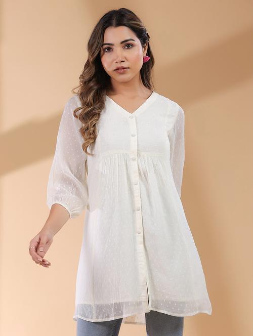 women self design a-line tunic - 21746759 - Very Small Image - 1