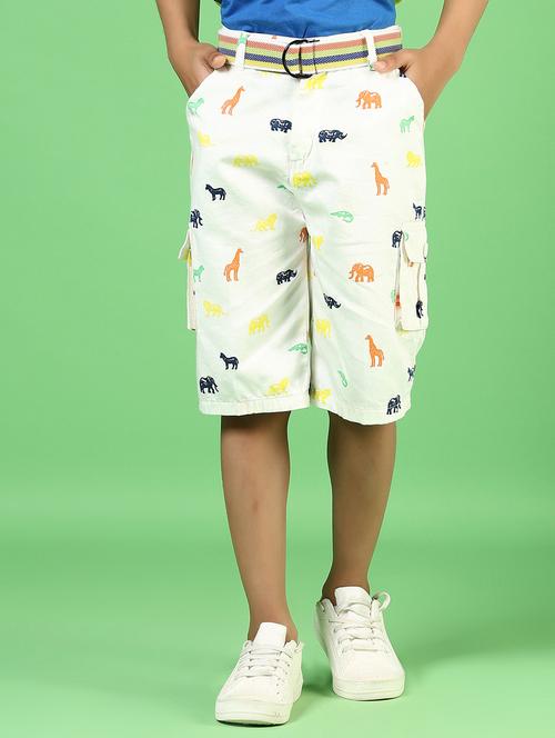 boys off white printed mid rise three-fourth shorts - 21747493 - Very Small Image - 1