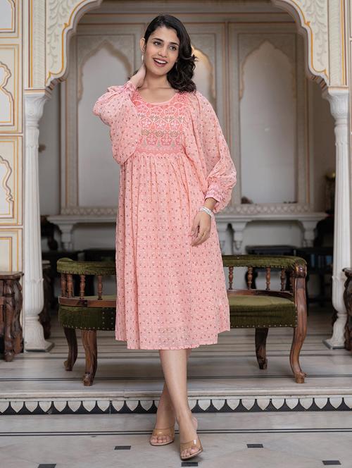 women printed  fit & flare dress - 21747735 - Very Small Image - 1