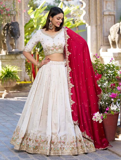 women embroidered lehenga choli with dupatta - 21747823 - Very Small Image - 1