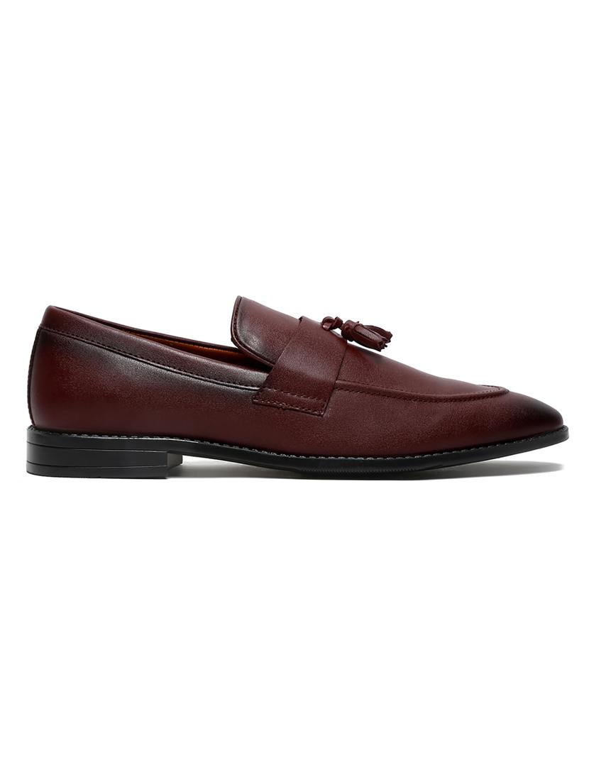 men solid slip on tassel detailed moccasin shoes - 21747896 - Standard Image - 3