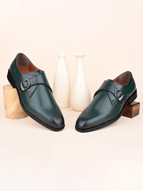 men solid slip on monk straps - 21747958 - Very Small Image - 1