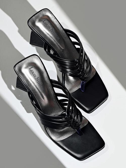 women black slip on sandal - 21748387 - Very Small Image - 1
