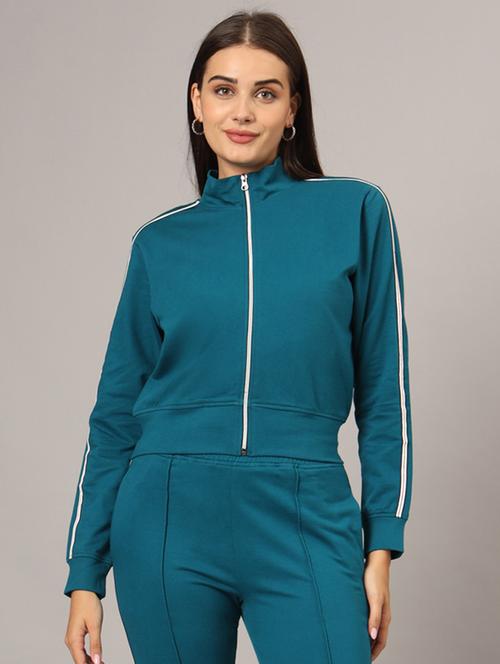 women solid long sleeves regular jacket - 21748711 - Very Small Image - 1