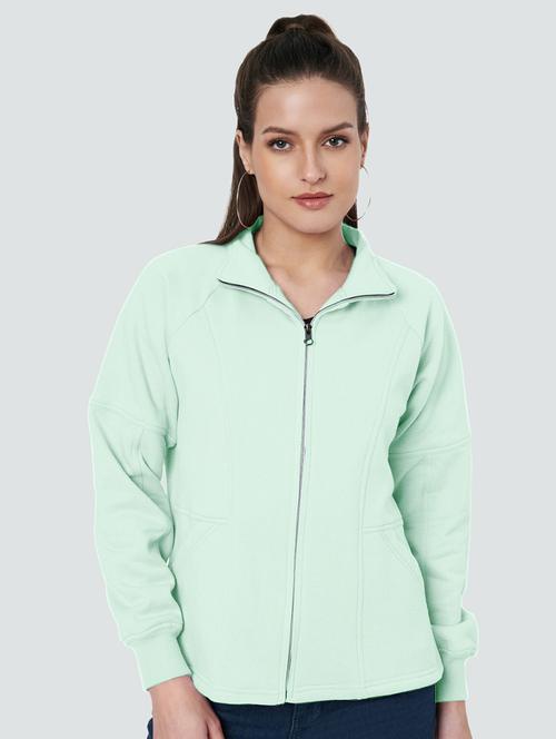 women solid long sleevees regular jacket - 21748734 - Very Small Image - 1