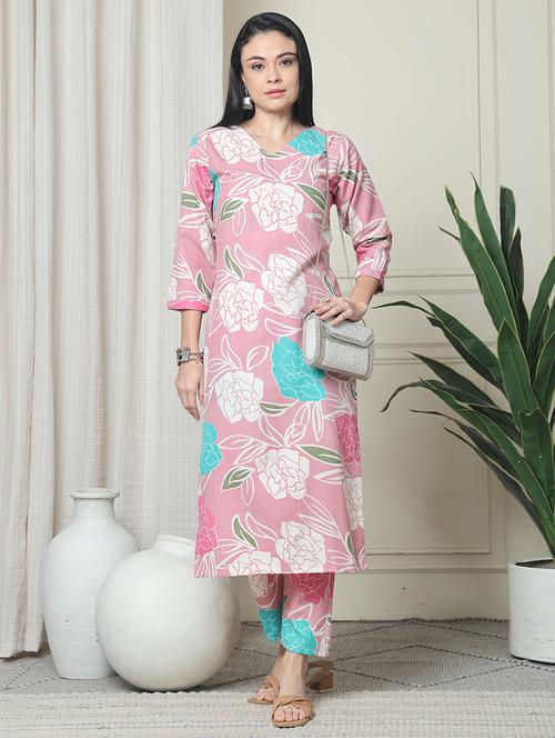 women pink floral printed co-ord set - 21748960 - Very Small Image - 1