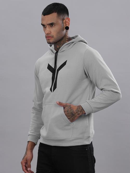 men graphic long sleeve regular fit hooded sweatshirt - 21749330 - Very Small Image - 1