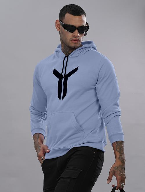 men graphic long sleeve regular fit hooded sweatshirt - 21749335 - Very Small Image - 1