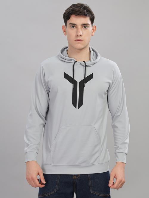 men graphic long sleeve regular fit hooded sweatshirt - 21749438 - Very Small Image - 1