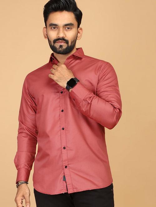 men solid long sleeve regular fit casual shirt - 21749526 - Very Small Image - 1