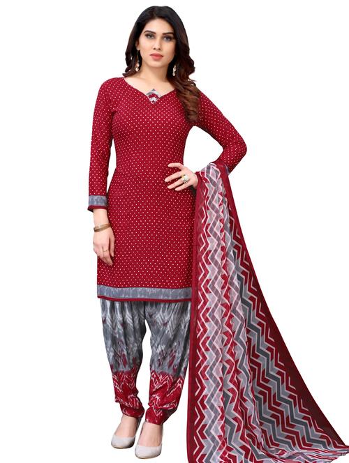 women printed unstitched salwar suit set - 21749614 - Very Small Image - 1