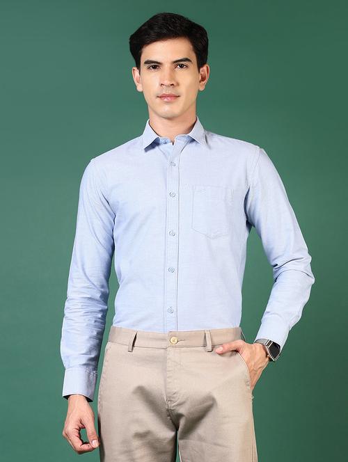 men long sleeves solid casual shirt - 21749734 - Very Small Image - 1