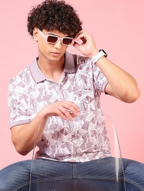 men short sleeves printed polo t-shirt - 21749839 - Very Small Image - 1