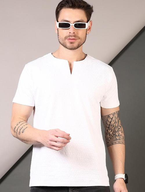 men textured round neck short sleeves t-shirt - 21749907 - Very Small Image - 1