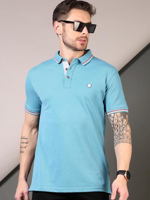 men solid short sleeve regular fit polo t-shirt - 21749909 - Very Small Image - 1