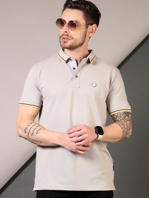 men solid short sleeve regular fit polo t-shirt - 21749911 - Very Small Image - 1