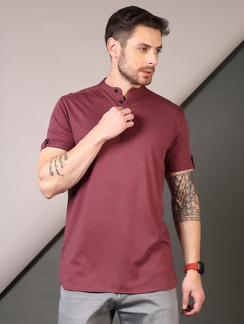 men short sleeves plain t-shirt - 21749915 - Very Small Image - 1