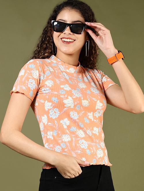 Women Printed Short Sleeve Regular Fit T-shirt - 21750046 - Very Small Image - 1