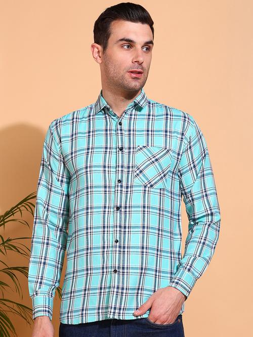 men checkered long sleeve regular fit casual shirt - 21750771 - Very Small Image - 1