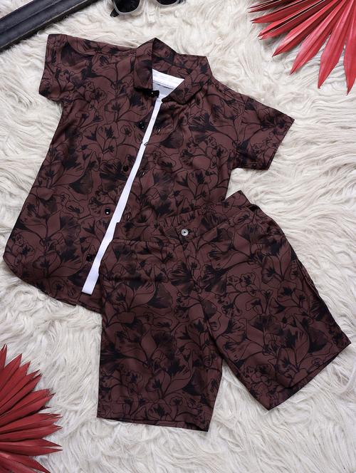 Boys Printed Short Sleeves Co-ords Set - 21750851 - Very Small Image - 1