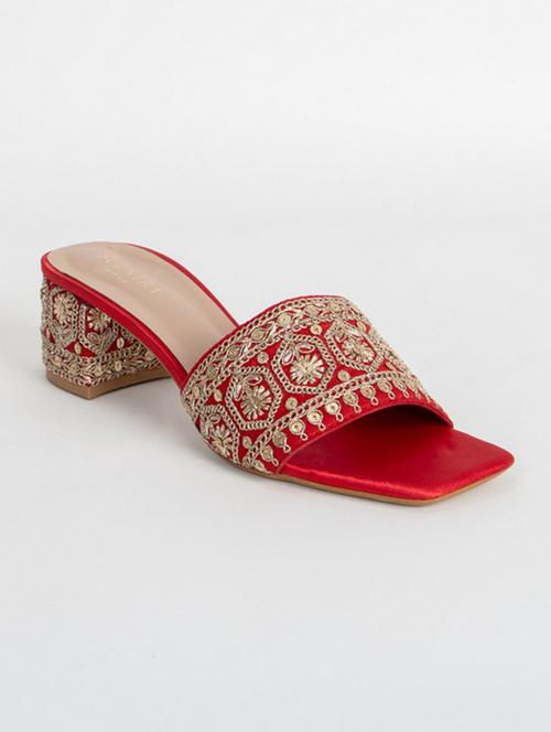 women embroidered slip on sandal - 21751138 - Very Small Image - 1