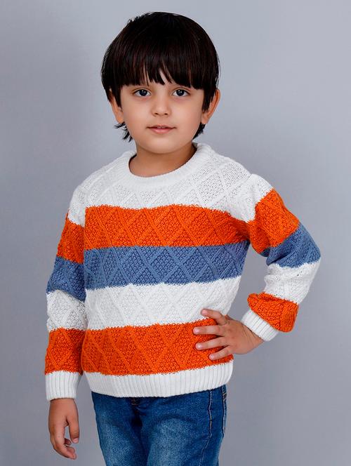boys self designed long sleeves sweater - 21761942 - Very Small Image - 1