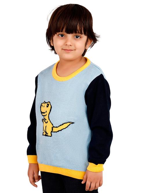 boys color blocked long sleeves sweater - 21761951 - Very Small Image - 1