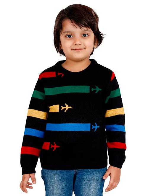 boys color blocked long sleeves sweater - 21761954 - Very Small Image - 1