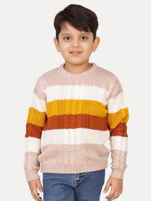 boys color blocked long sleeves sweater - 21761964 - Very Small Image - 1